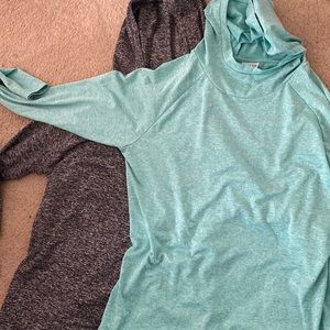 Two Constantly Varied Gear Athletic long sleeve tops with thumb holes